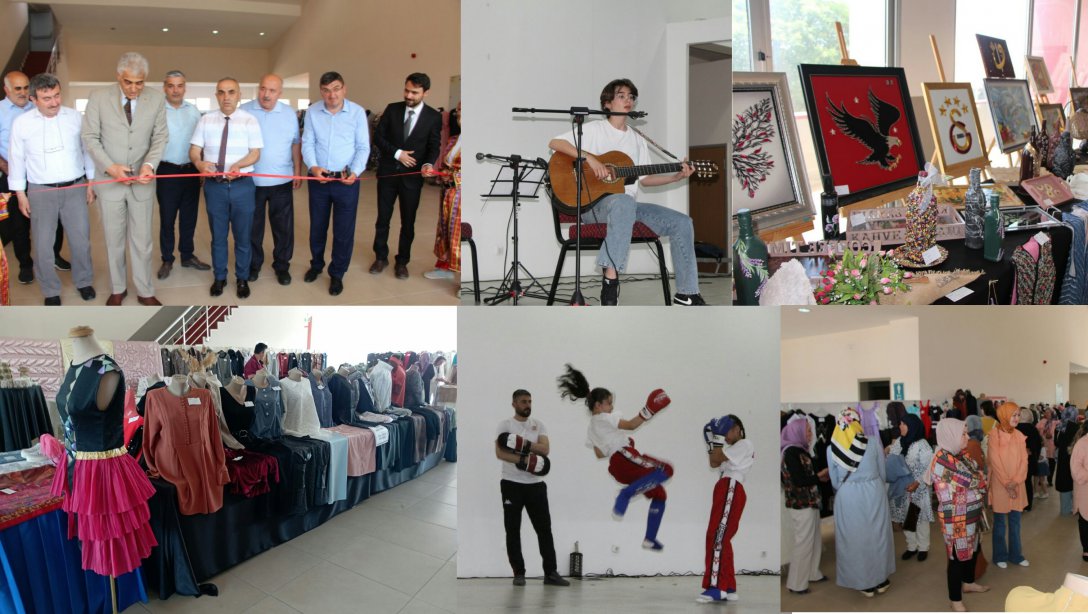 Hayat Boyu Öğrenme Haftası Etkinlikleri Yıl Sonu Sergisinin Açılışı Yapıldı.